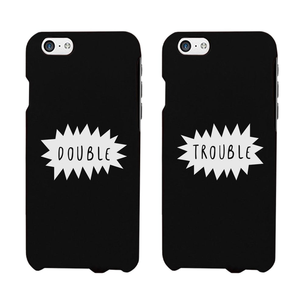 Double Trouble - Black Phone Case
