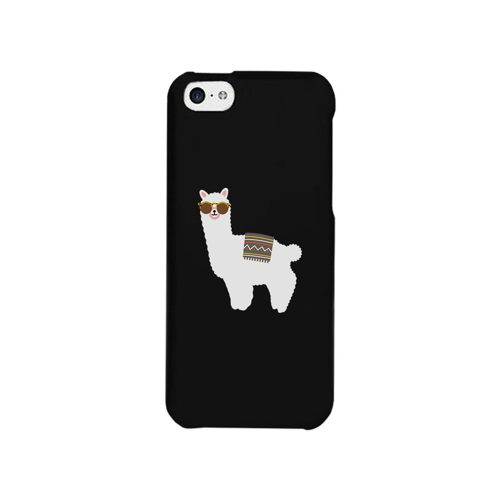 Llamas With Sunglasses - Black Phone Case