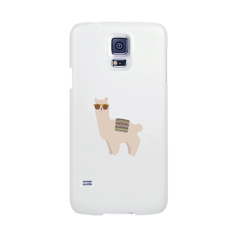 Llamas With Sunglasses - White Phone Case