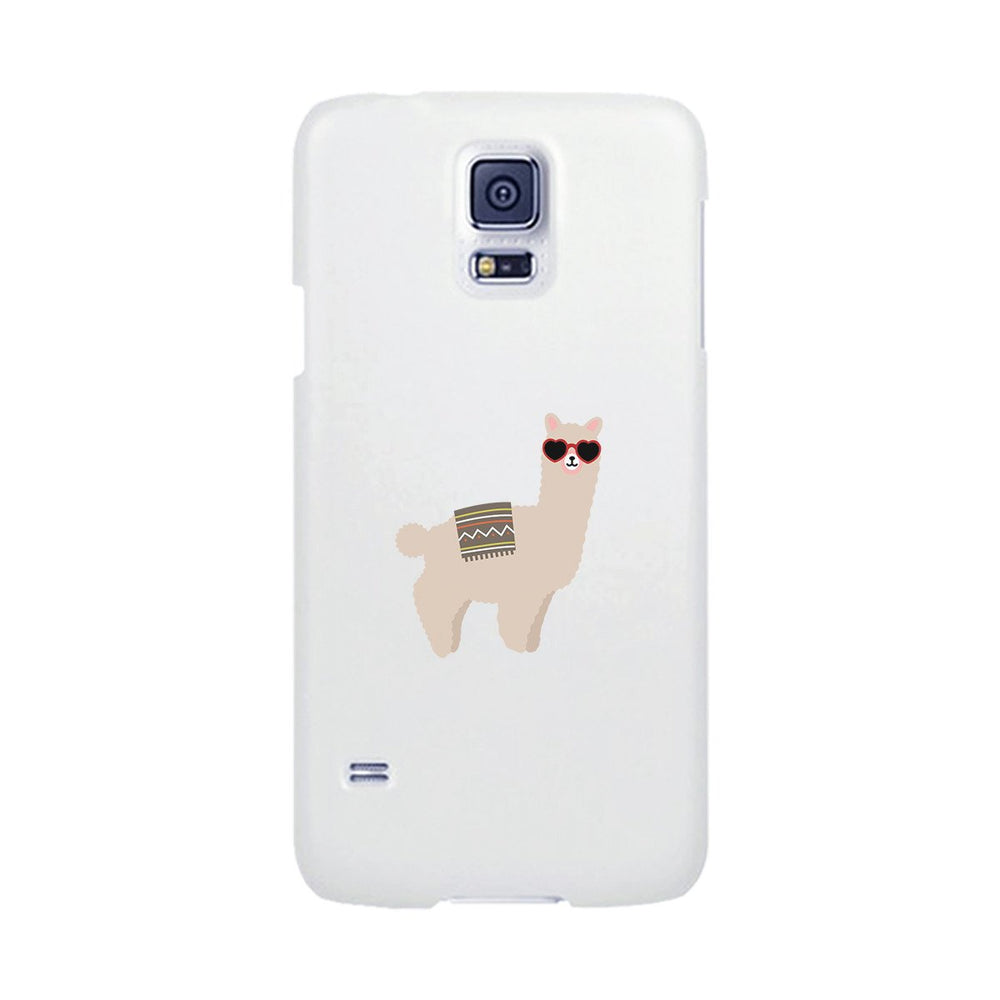 Llamas With Sunglasses - White Phone Case