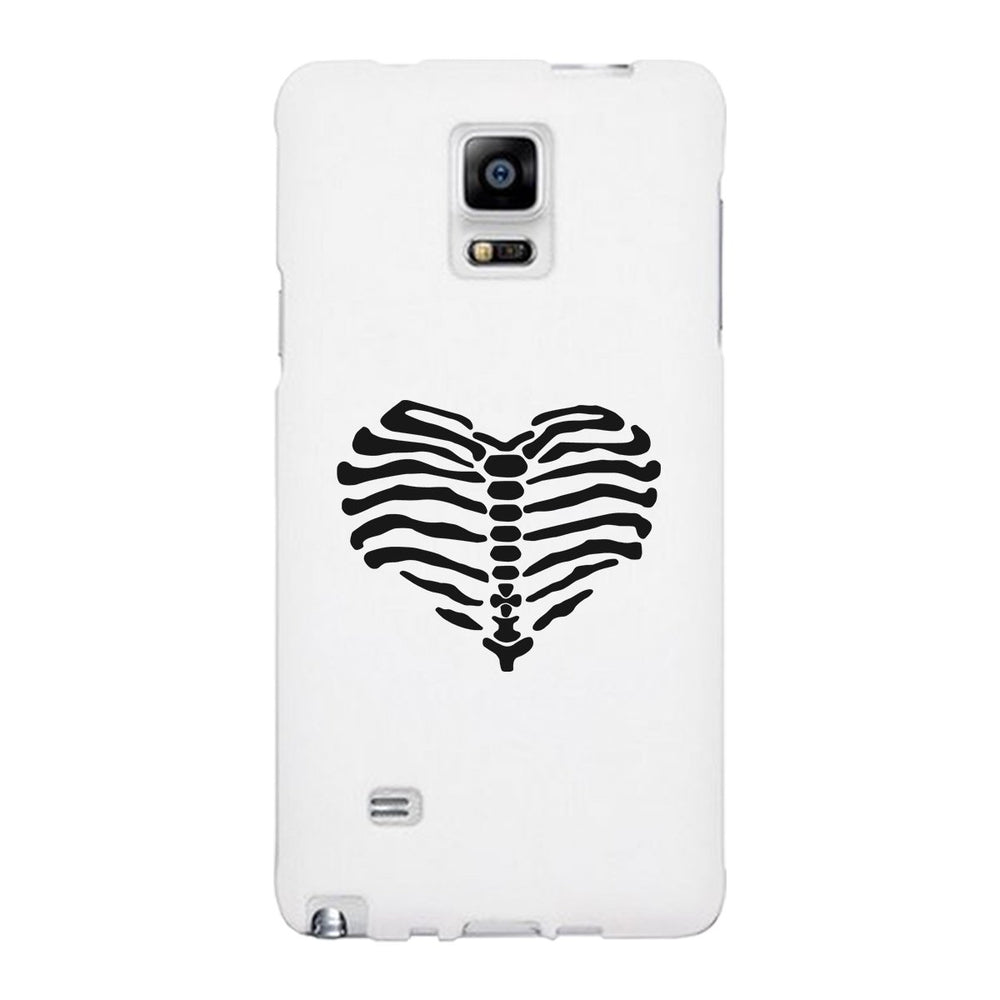 Skeleton Heart White Phone Case
