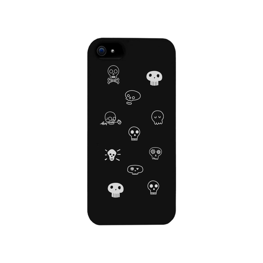 Skull Pattern Black Phone Case