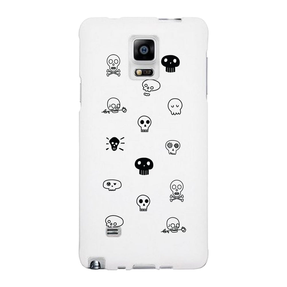 Skull Pattern White Phone Case