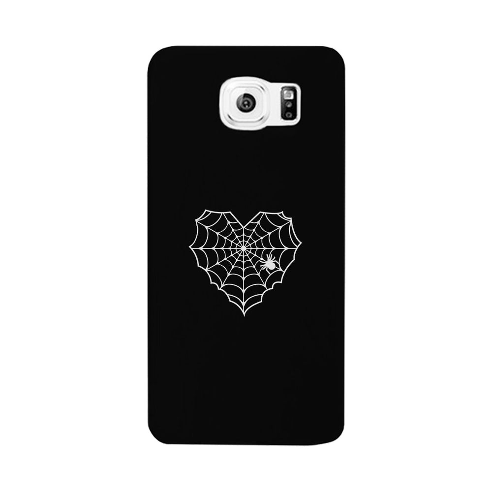 Heart Spider Web Black Phone Case