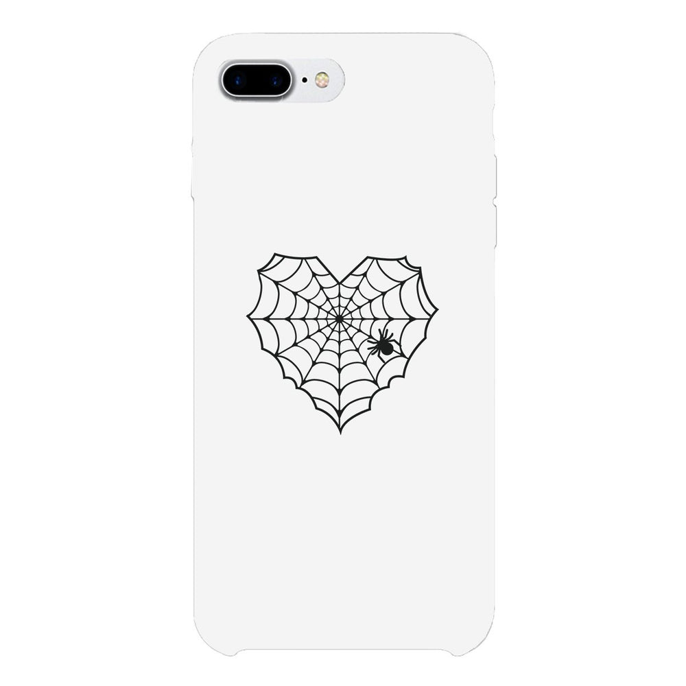 Heart Spider Web White Phone Case