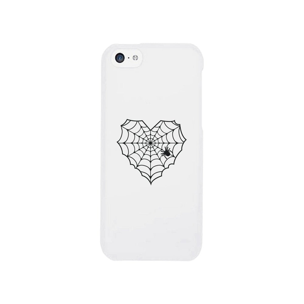 Heart Spider Web White Phone Case