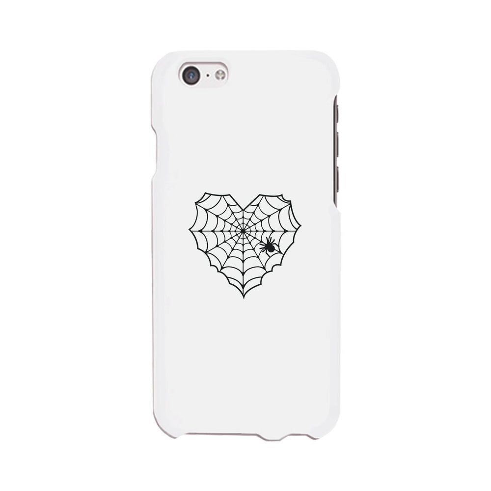 Heart Spider Web White Phone Case