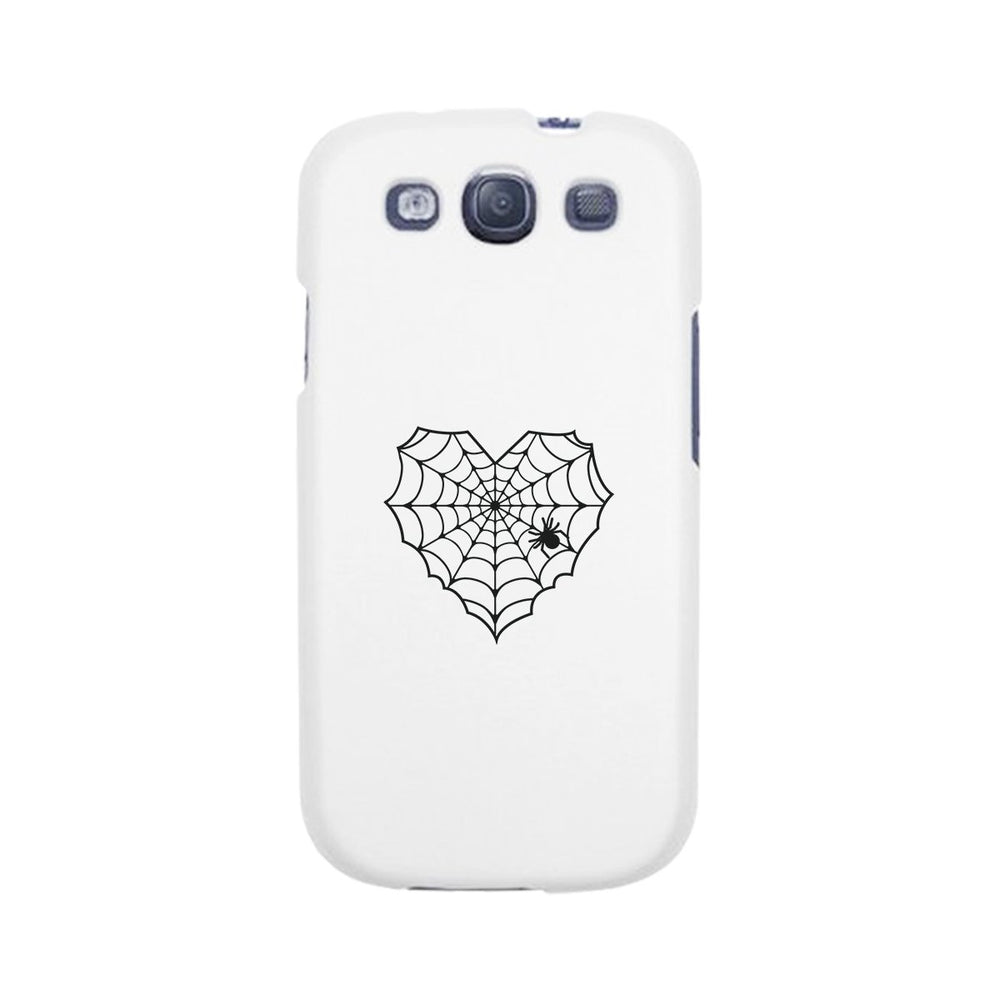 Heart Spider Web White Phone Case