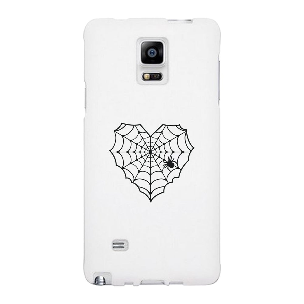 Heart Spider Web White Phone Case