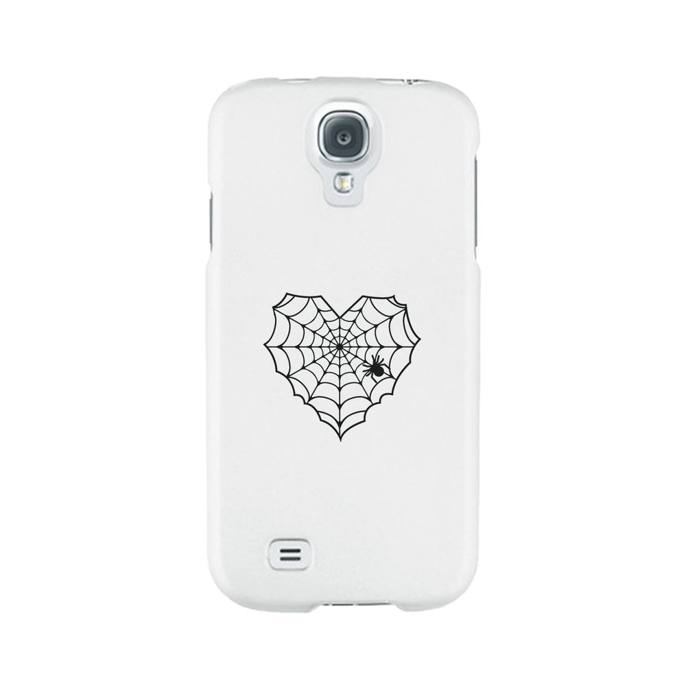 Heart Spider Web White Phone Case