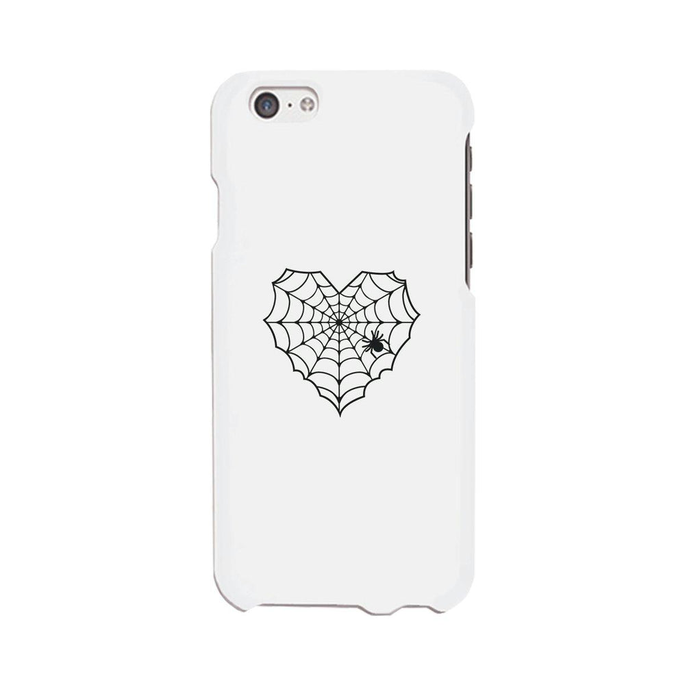 Heart Spider Web White Phone Case