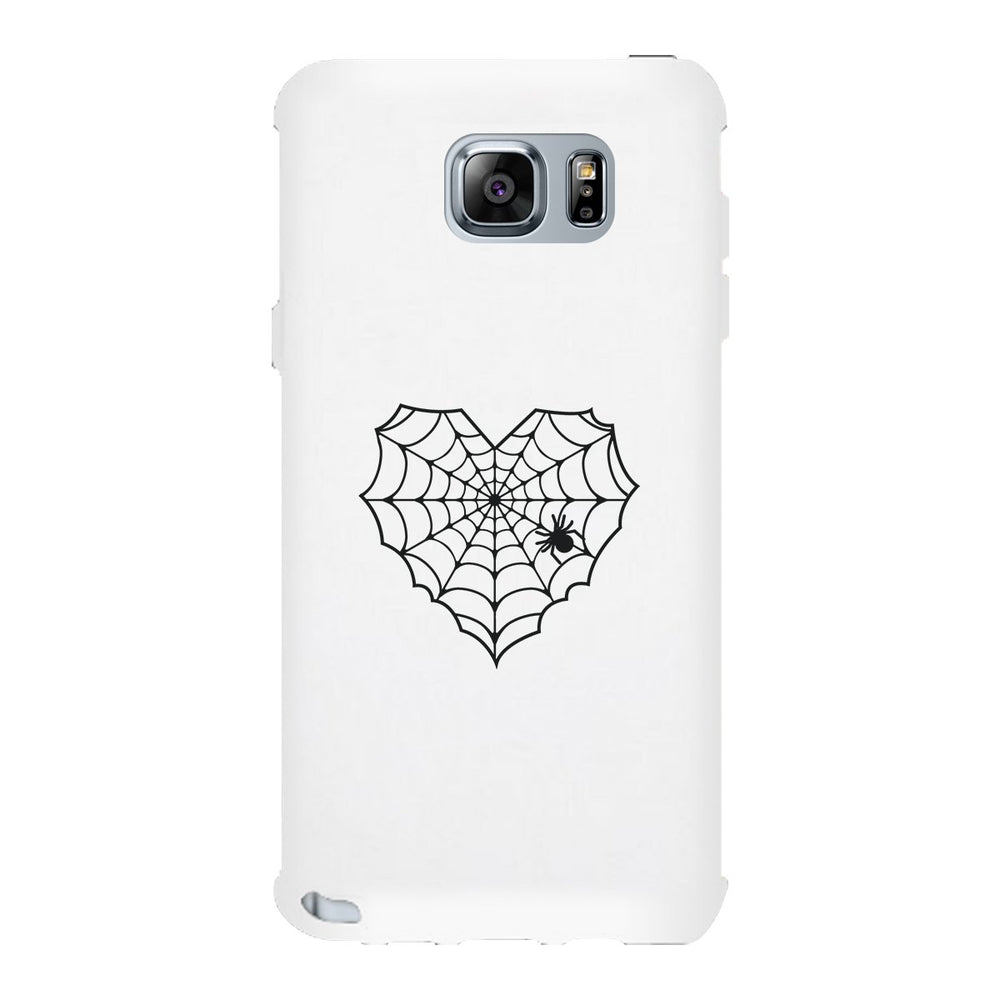 Heart Spider Web White Phone Case