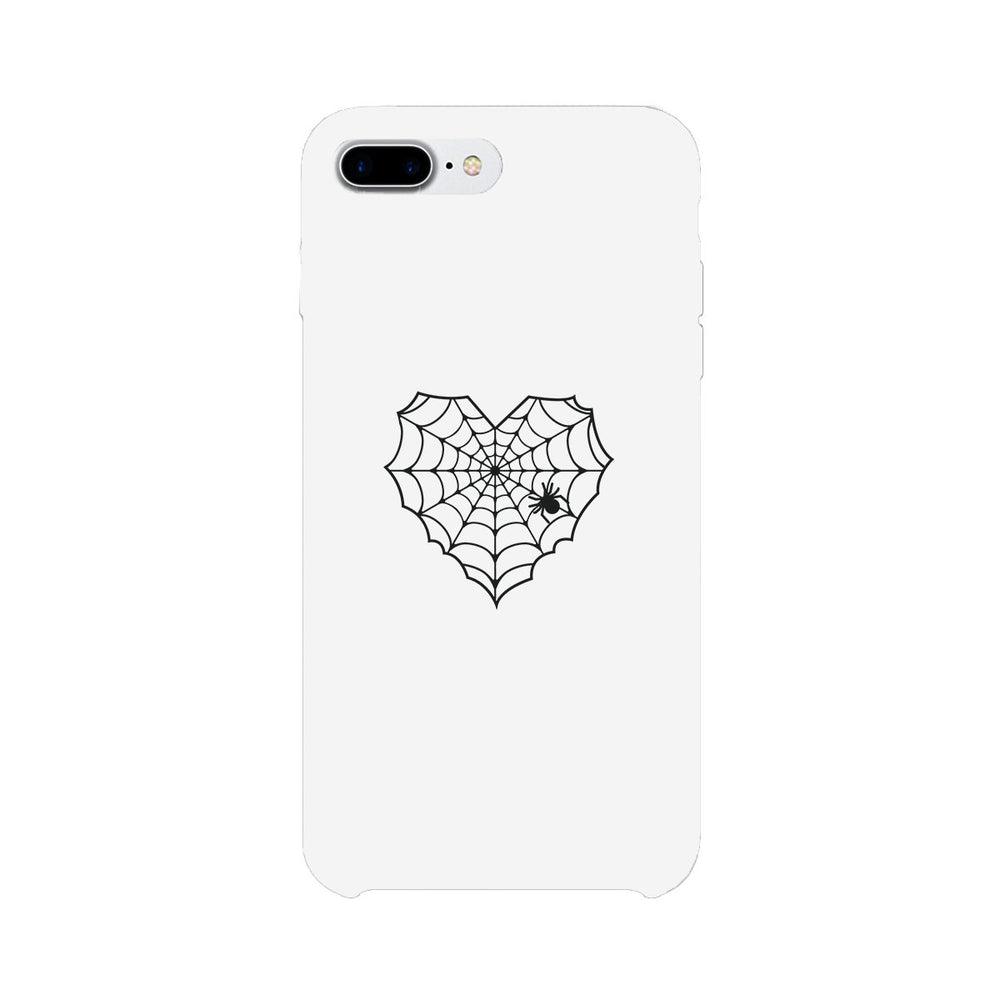 Heart Spider Web White Phone Case