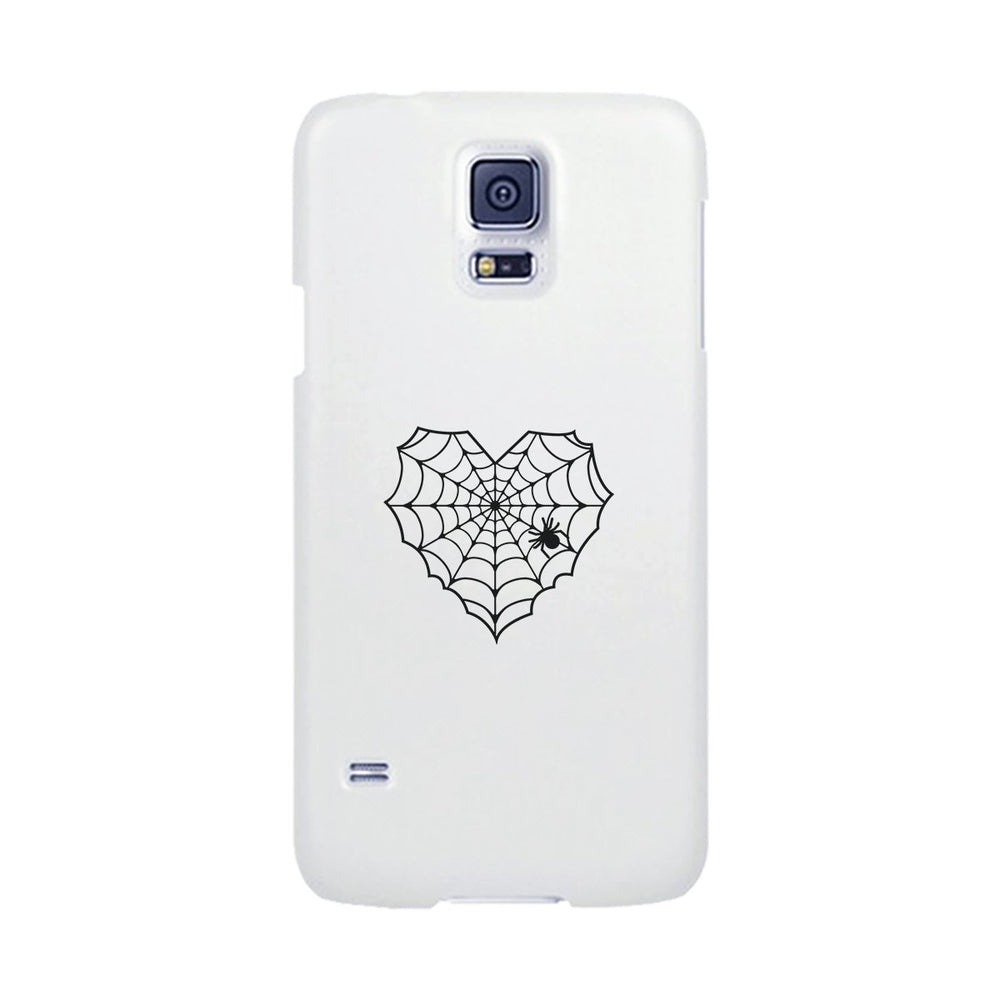 Heart Spider Web White Phone Case