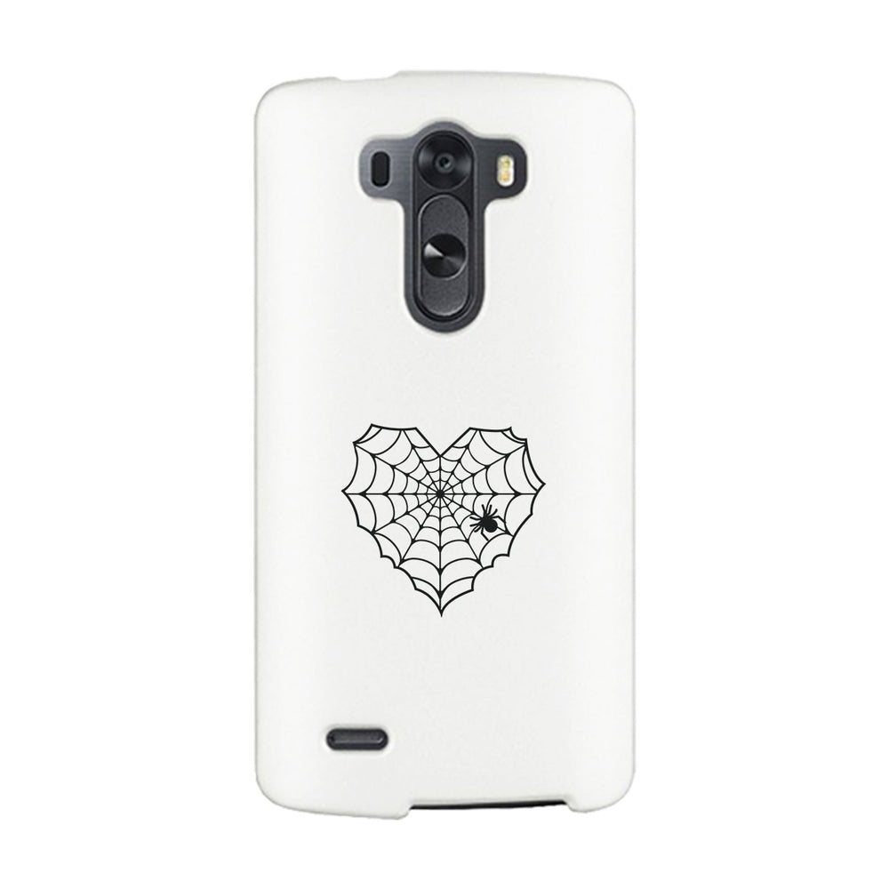 Heart Spider Web White Phone Case