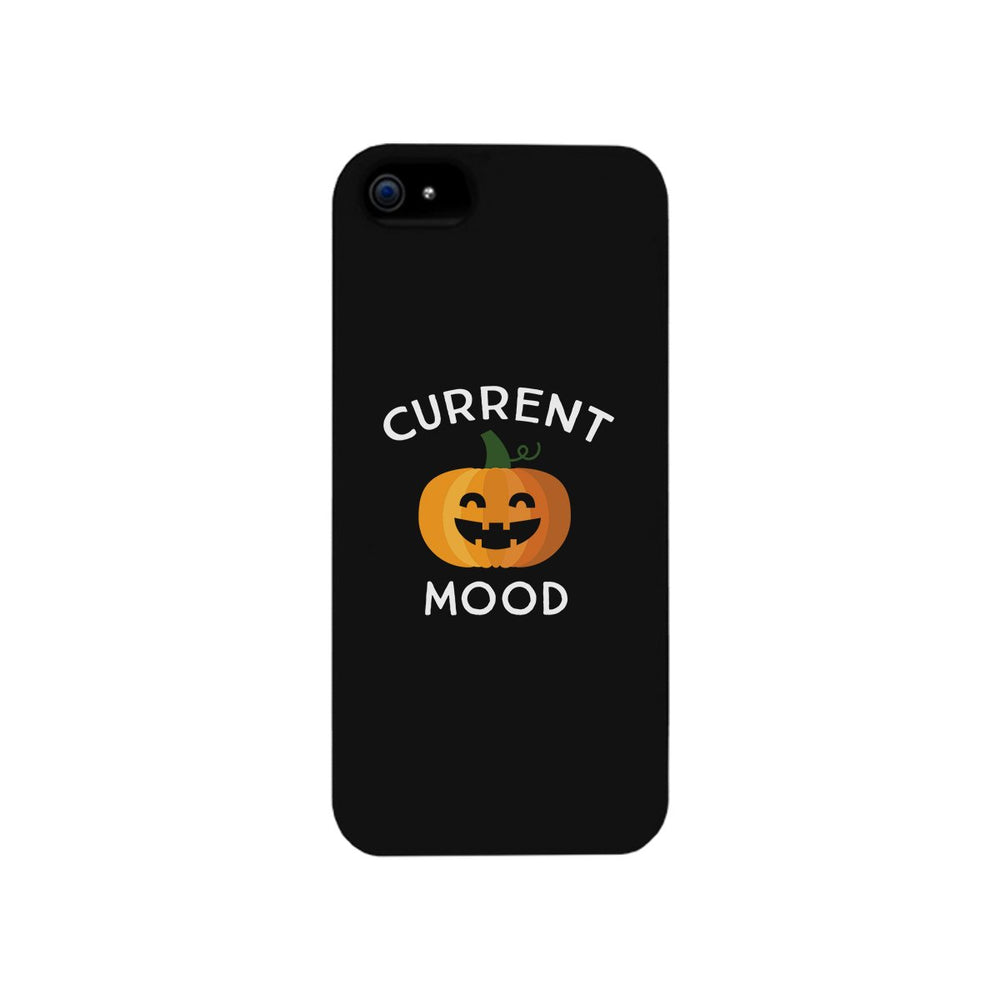 Pumpkin Current Mood Black Phone Case