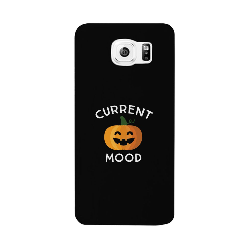 Pumpkin Current Mood Black Phone Case