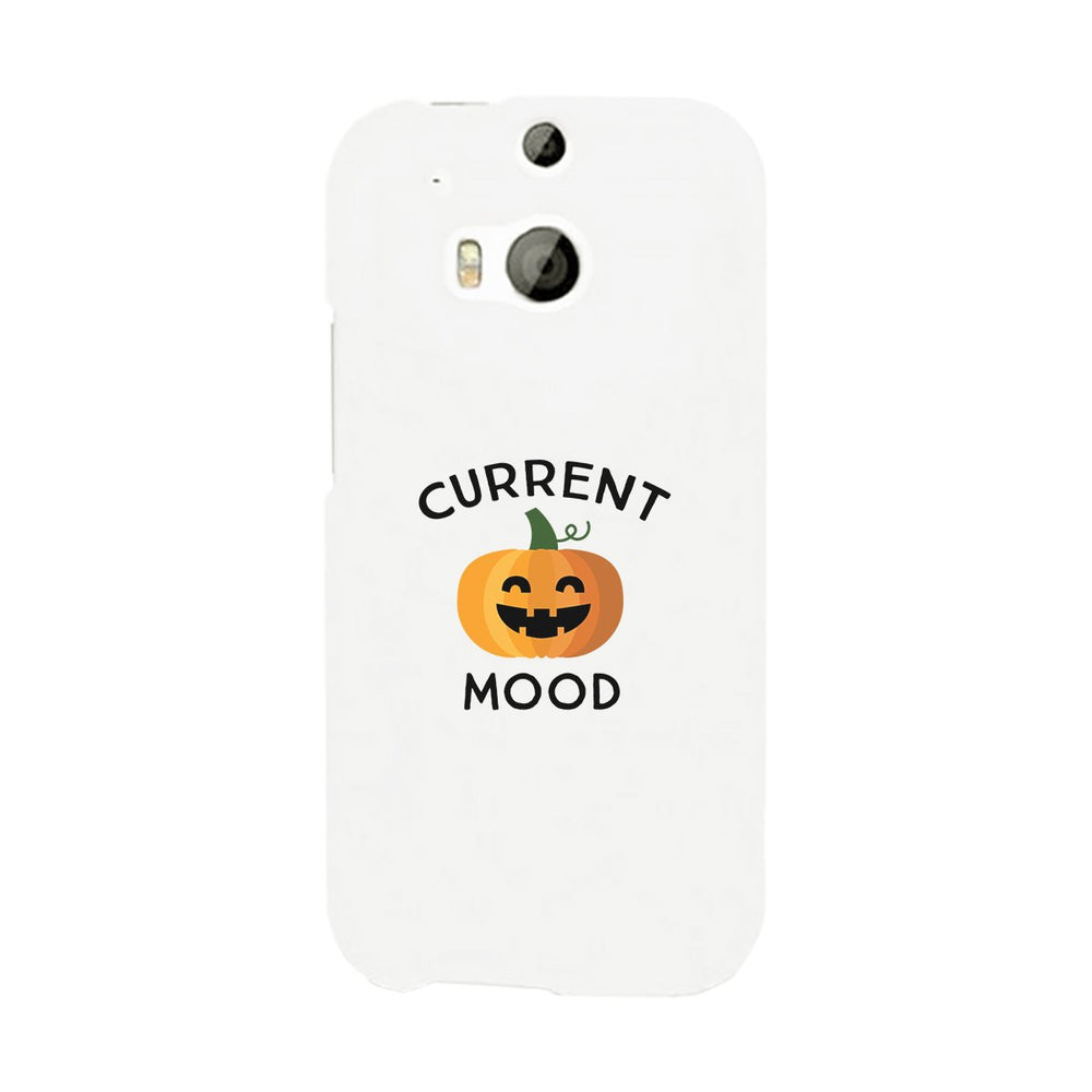 Pumpkin Current Mood White Phone Case