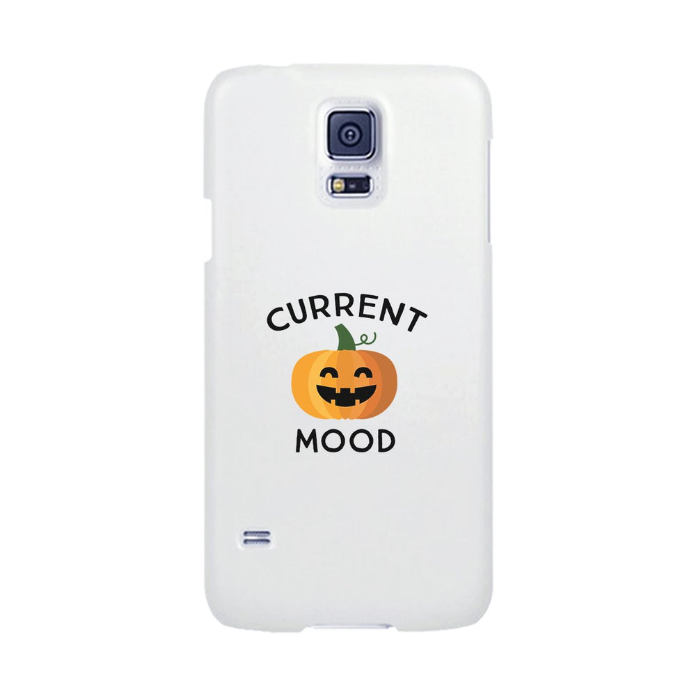 Pumpkin Current Mood White Phone Case