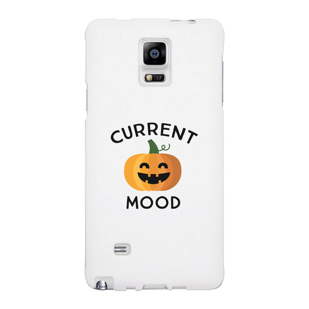 Pumpkin Current Mood White Phone Case