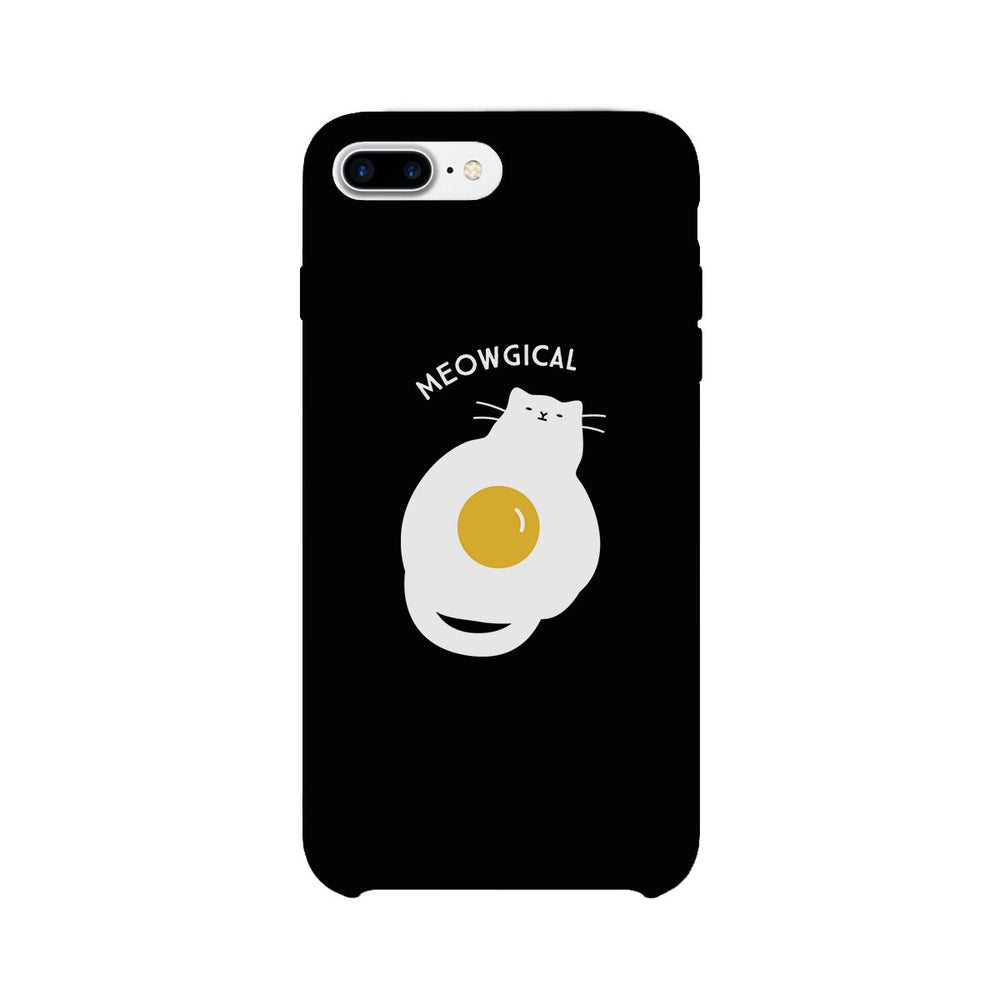 Meowgical Cat And Fried Egg Black Phone Case