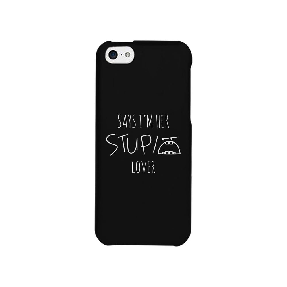 Her Stupid Lover-Left Black Phone Case