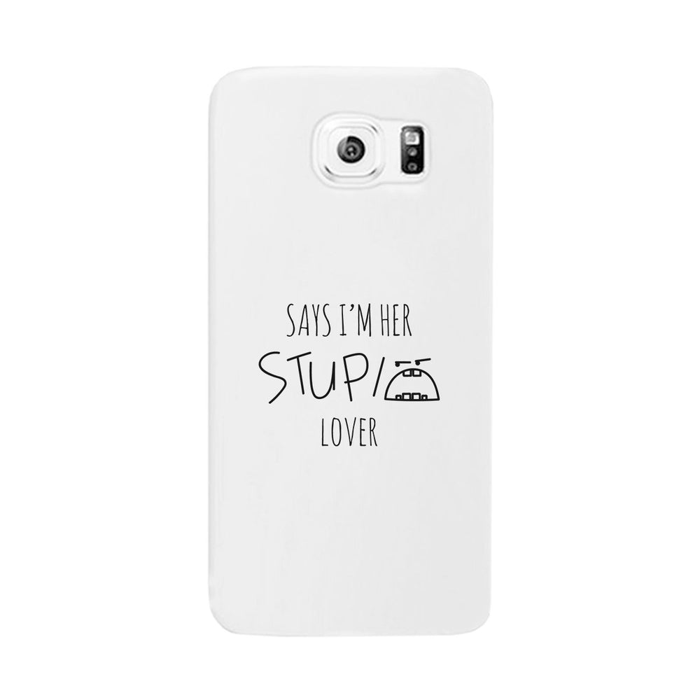 Her Stupid Lover-Left White Phone Case