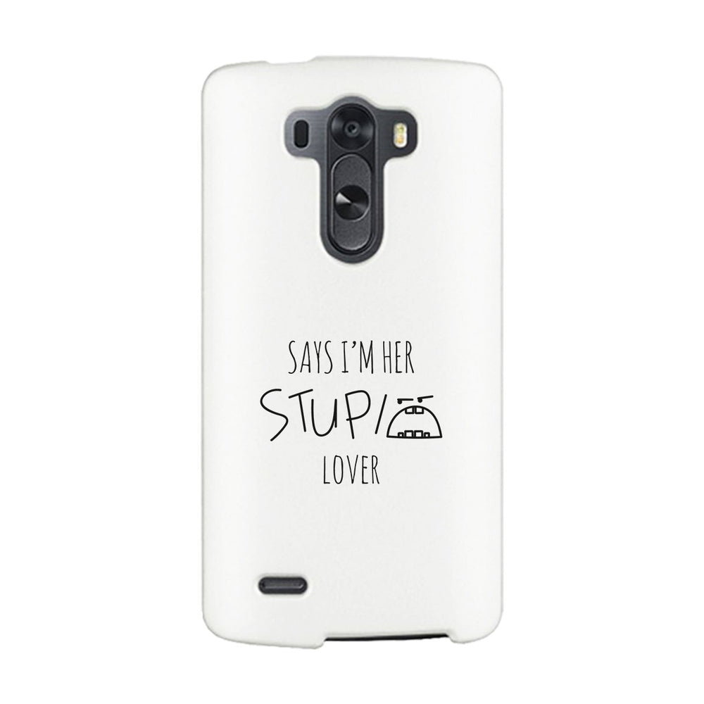 Her Stupid Lover-Left White Phone Case
