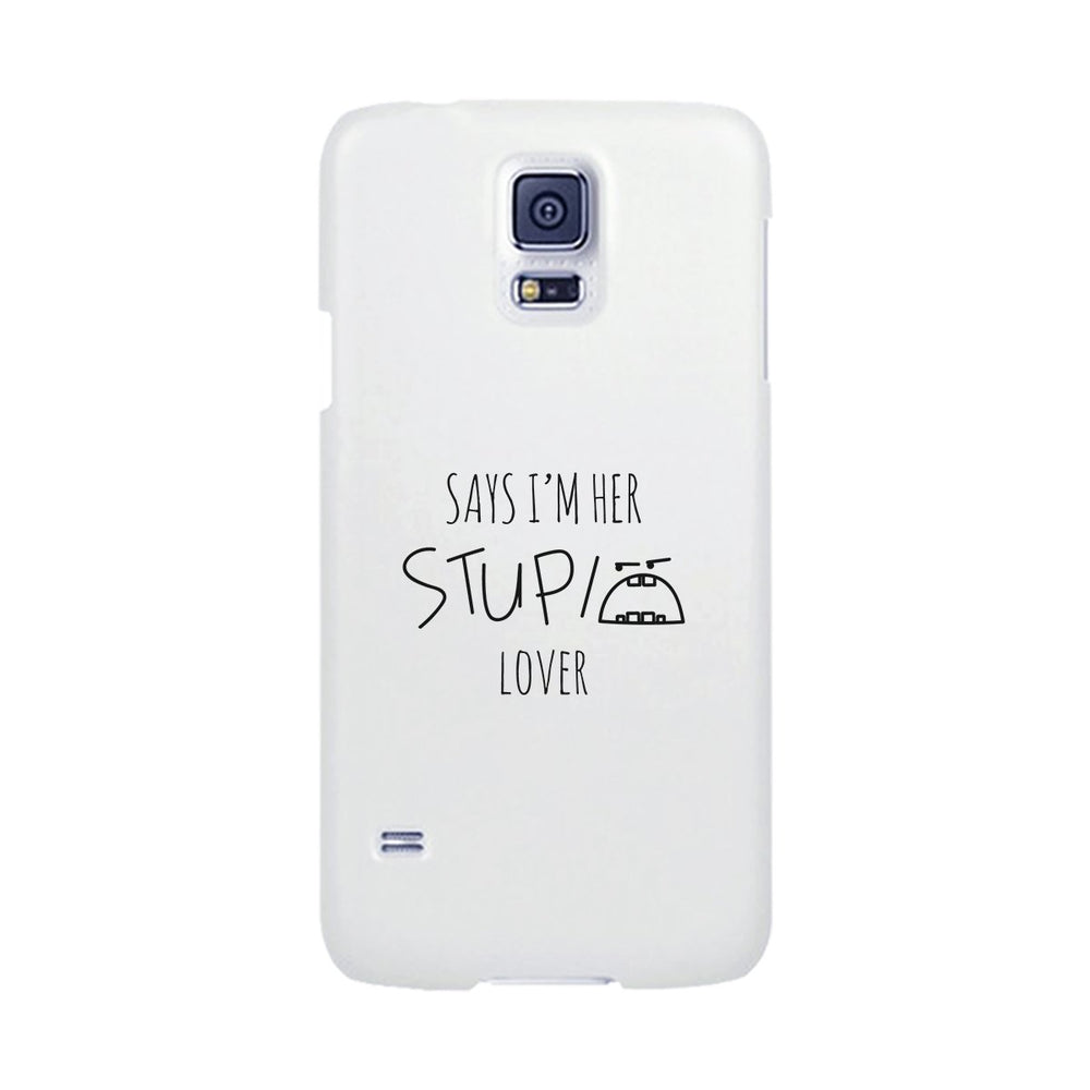 Her Stupid Lover-Left White Phone Case