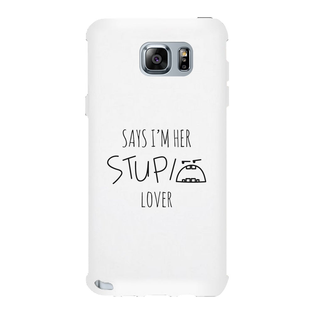 Her Stupid Lover-Left White Phone Case
