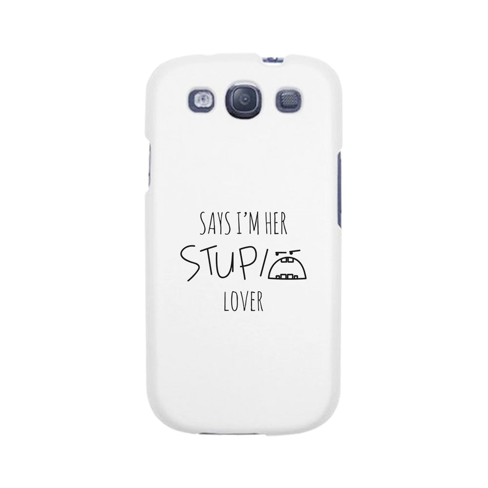 Her Stupid Lover-Left White Phone Case