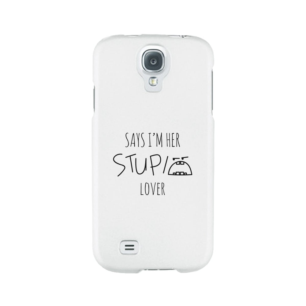 Her Stupid Lover-Left White Phone Case