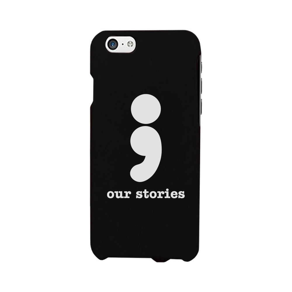 Our Stories-Left Black Phone Case