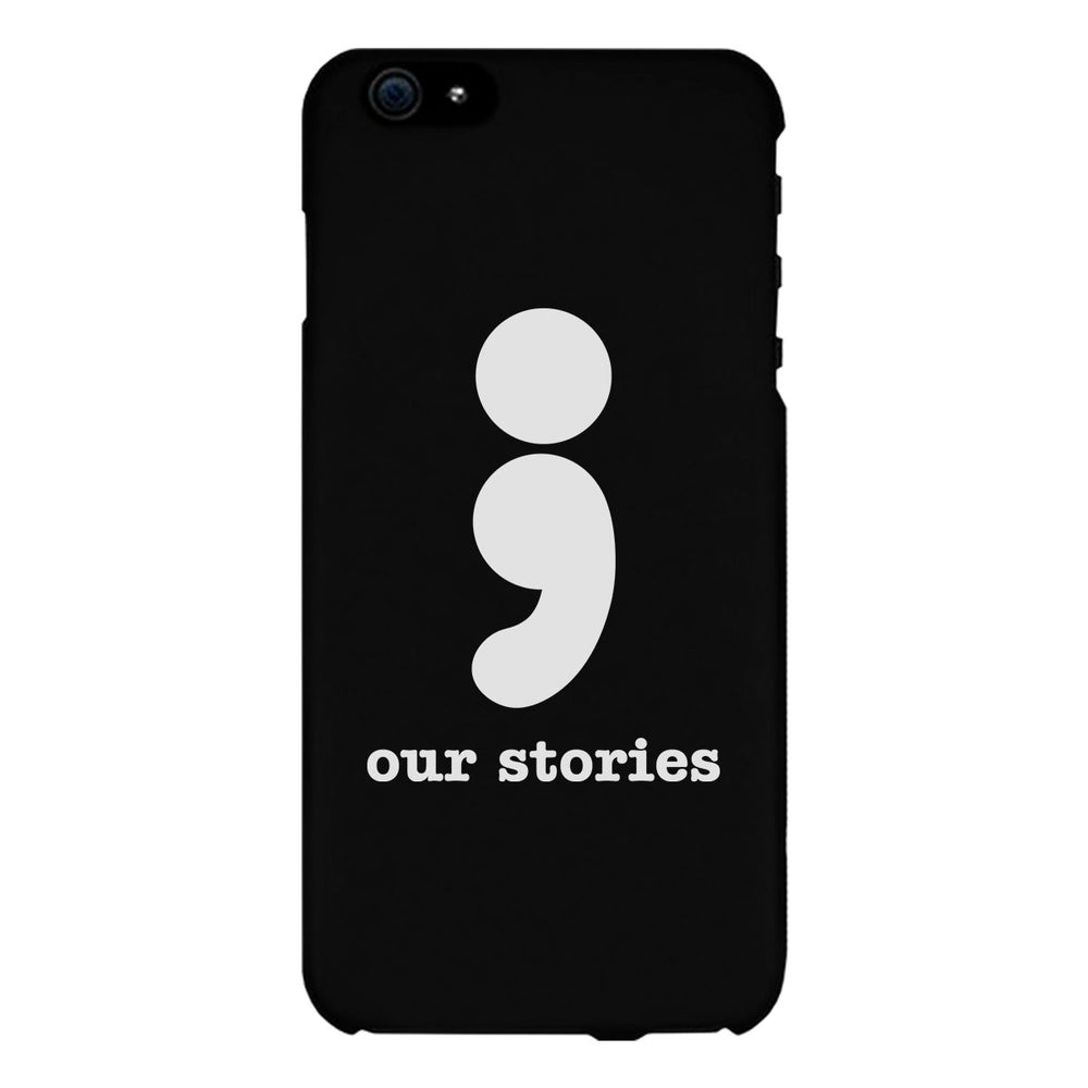 Our Stories-Left Black Phone Case