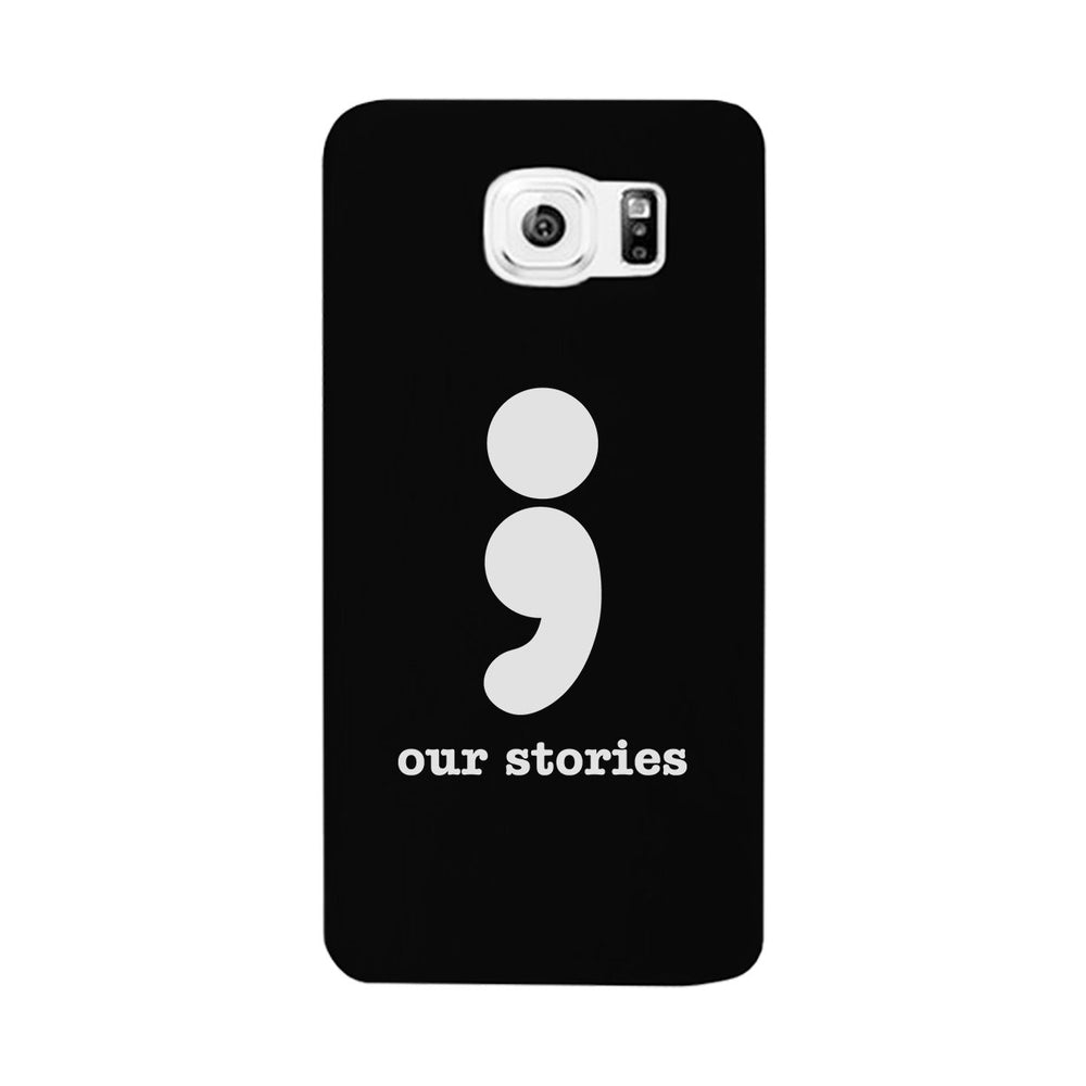 Our Stories-Left Black Phone Case