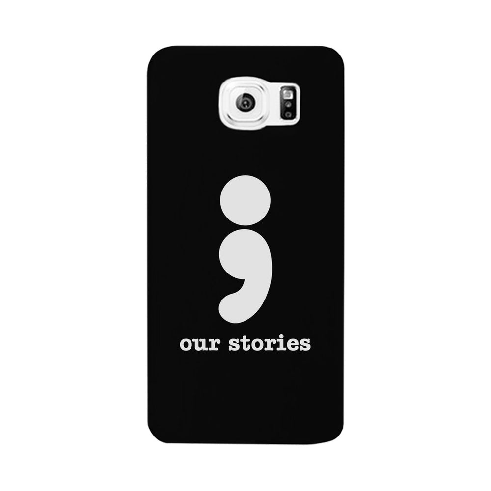 Our Stories-Left Black Phone Case