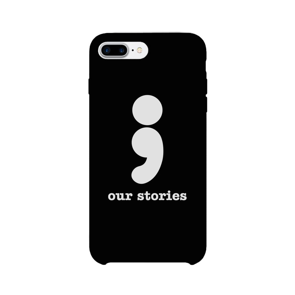 Our Stories-Left Black Phone Case