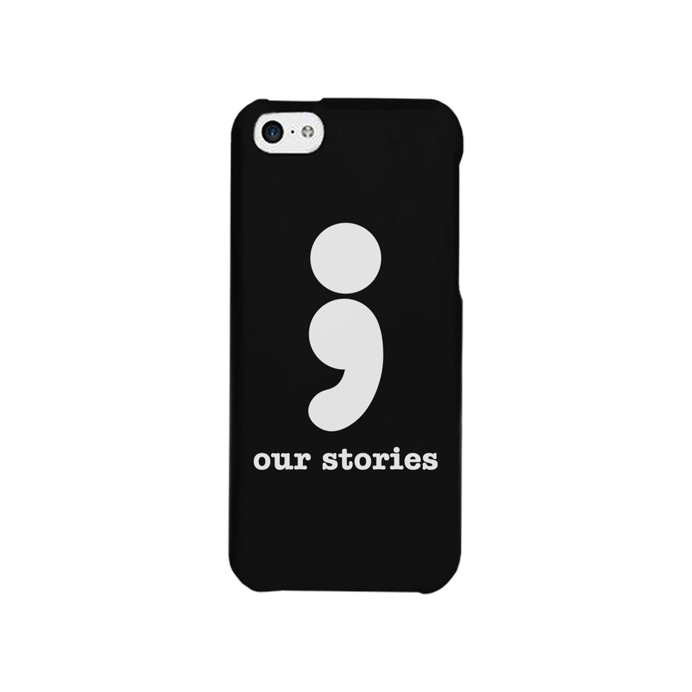 Our Stories-Left Black Phone Case