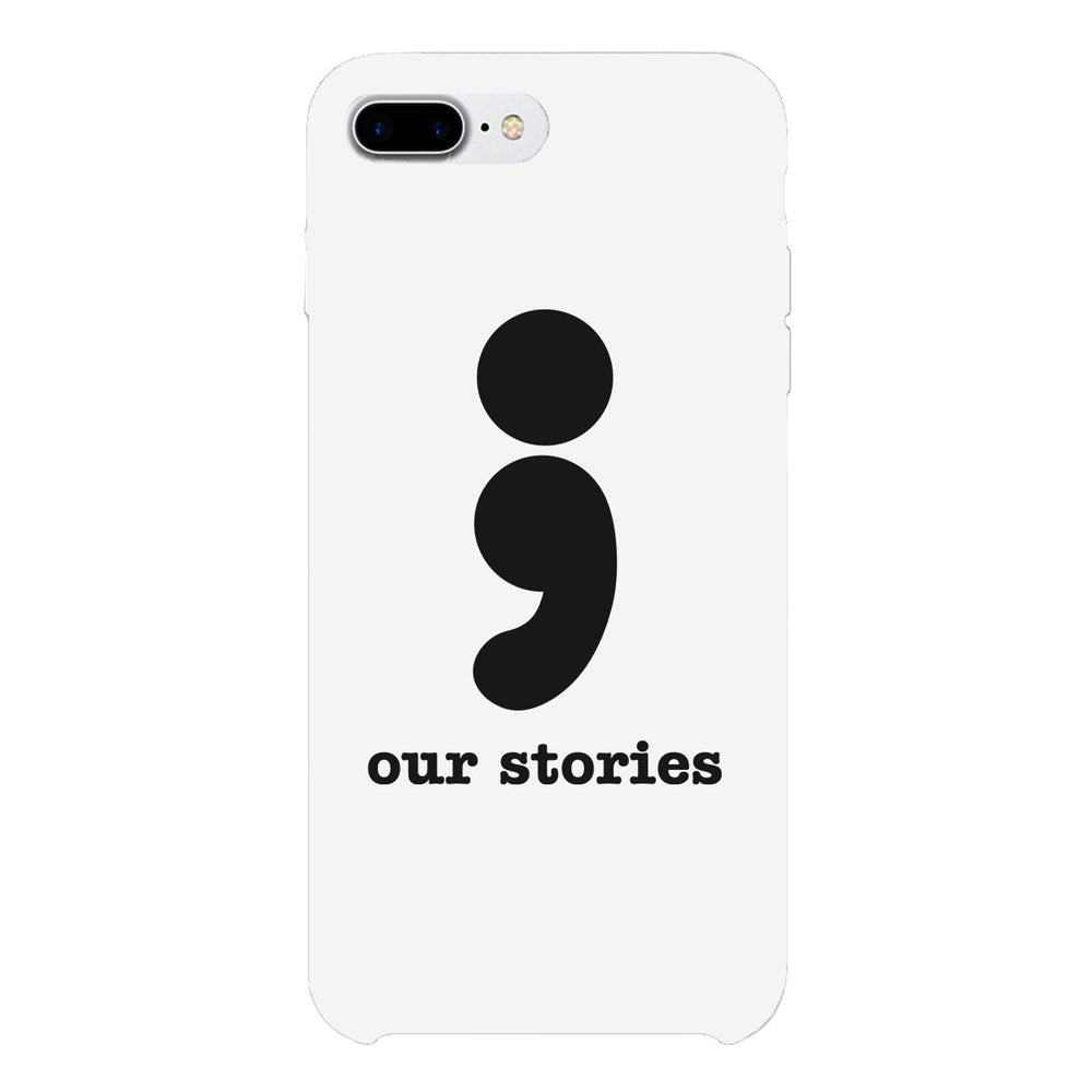 Our Stories-Left White Phone Case