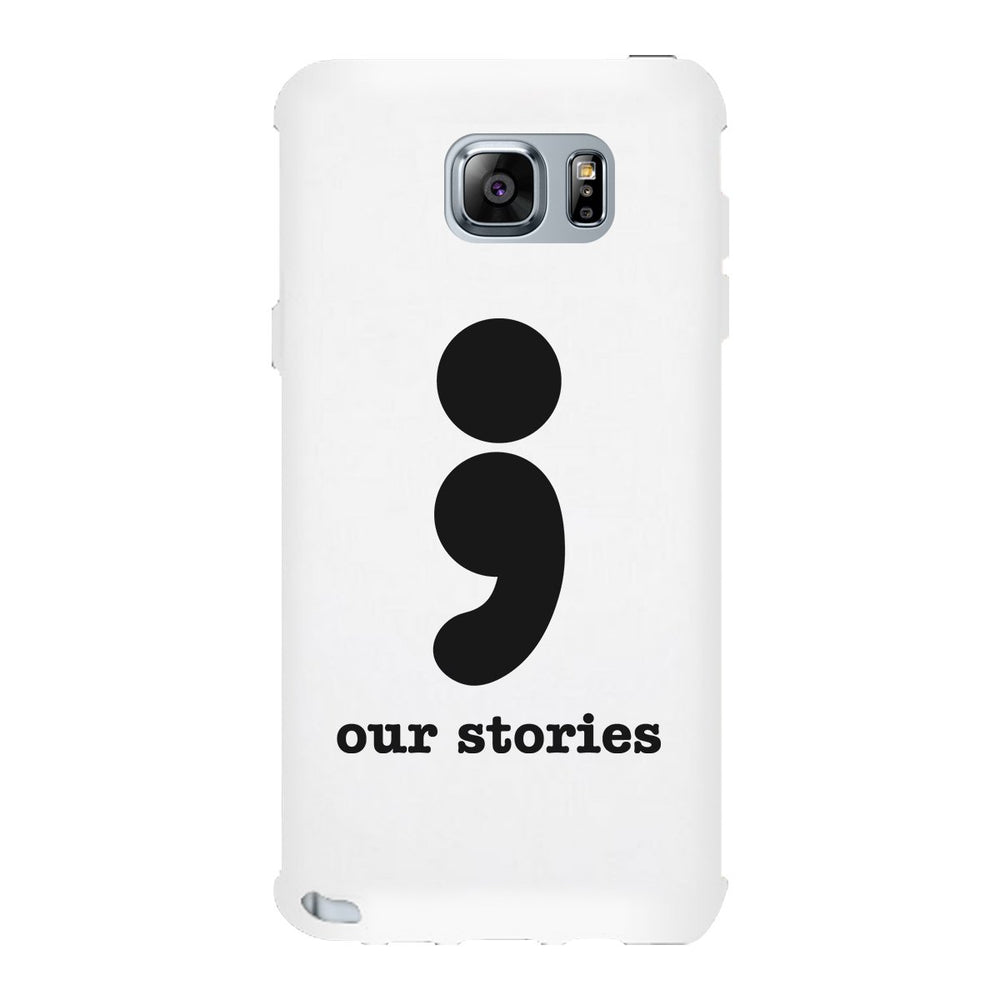 Our Stories-Left White Phone Case