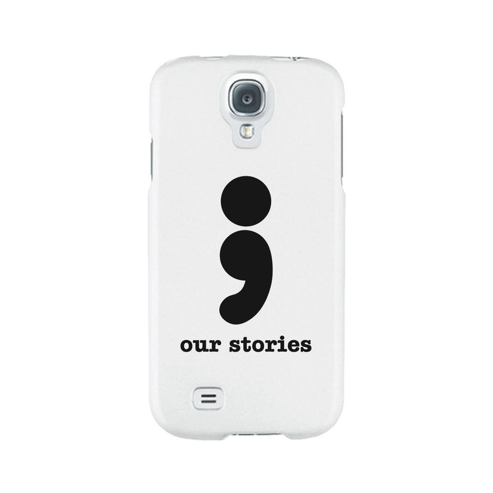 Our Stories-Left White Phone Case