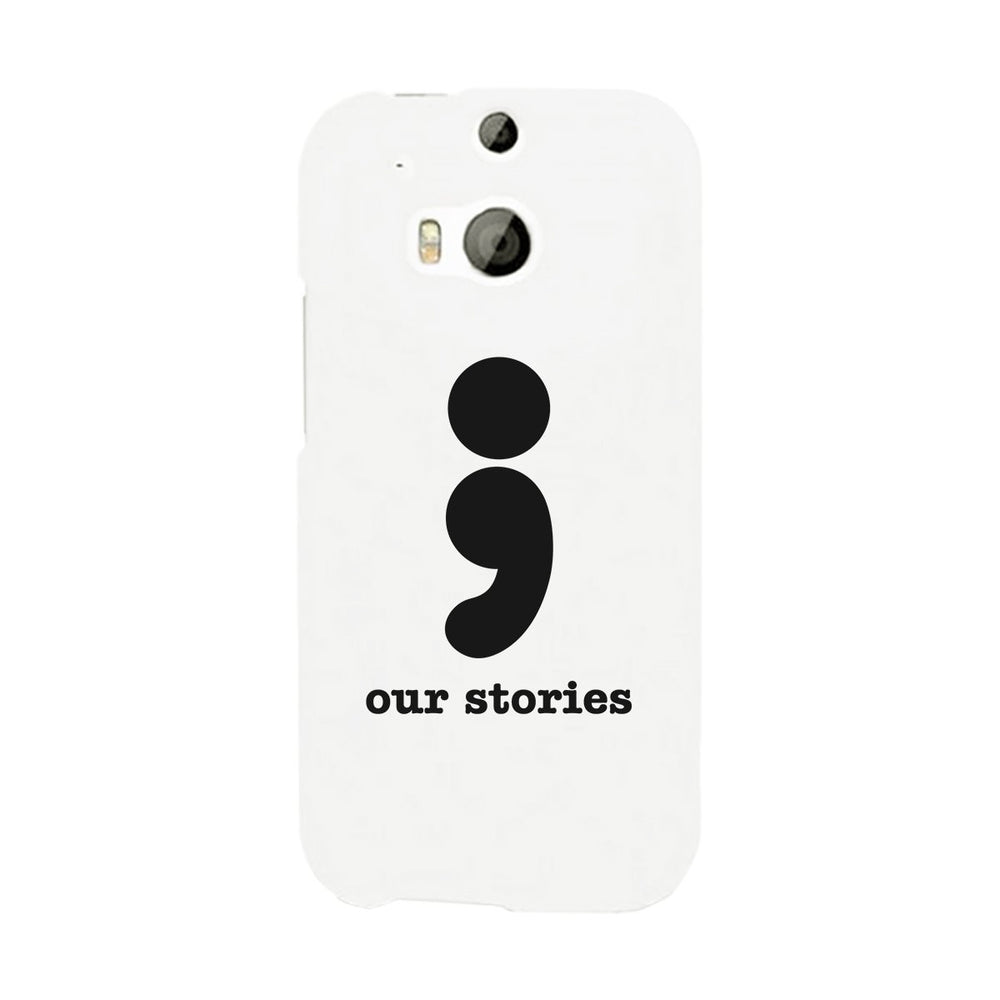 Our Stories-Left White Phone Case