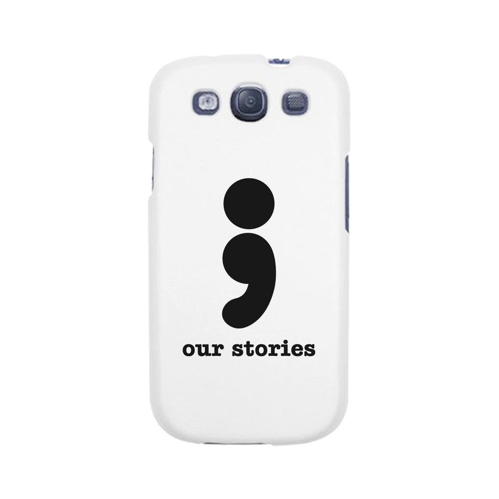 Our Stories-Left White Phone Case