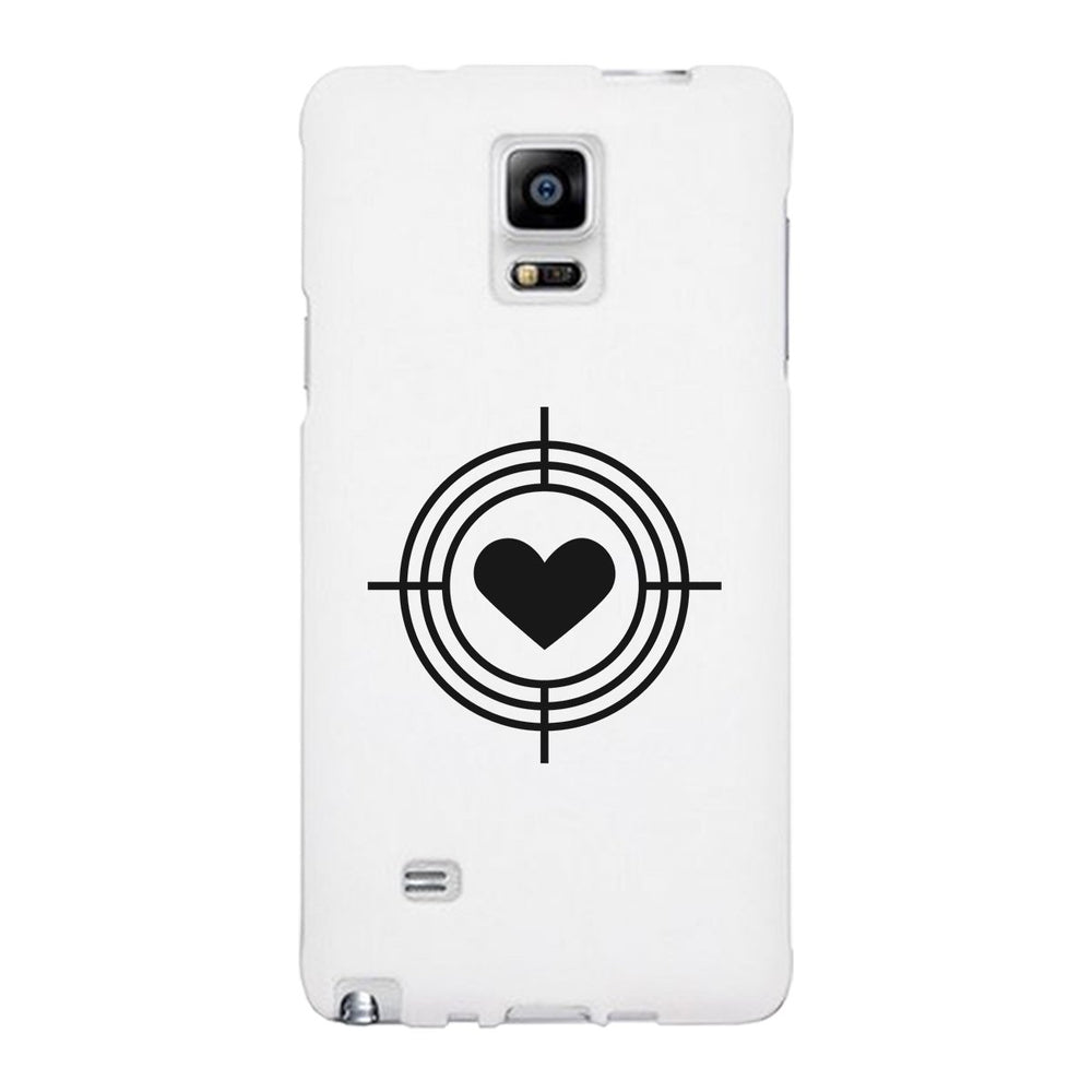To Heart Target-Right White Phone Case