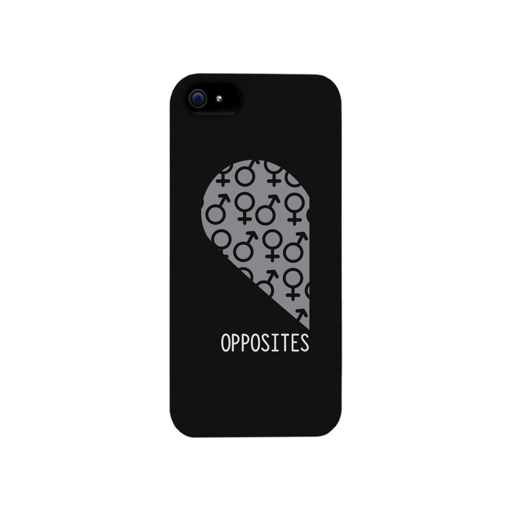 Opposites Male Symbols-Left Black Phone Case