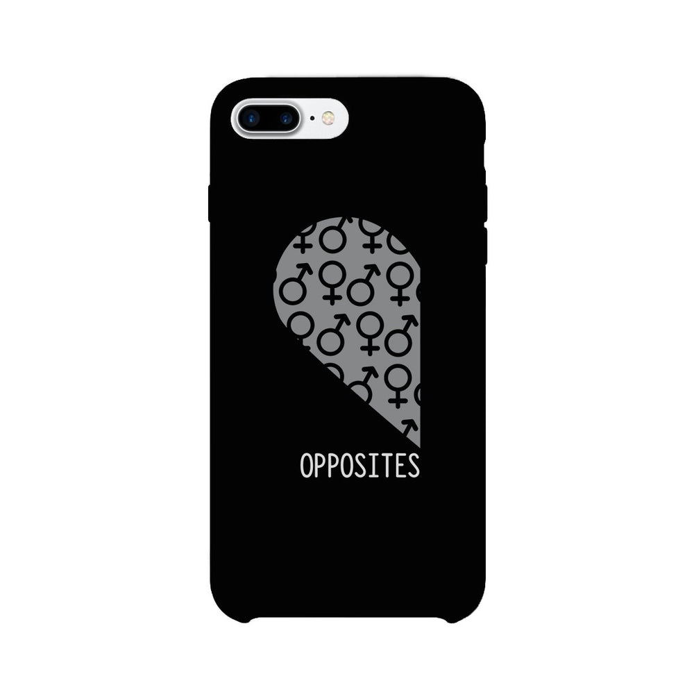Opposites Male Symbols-Left Black Phone Case