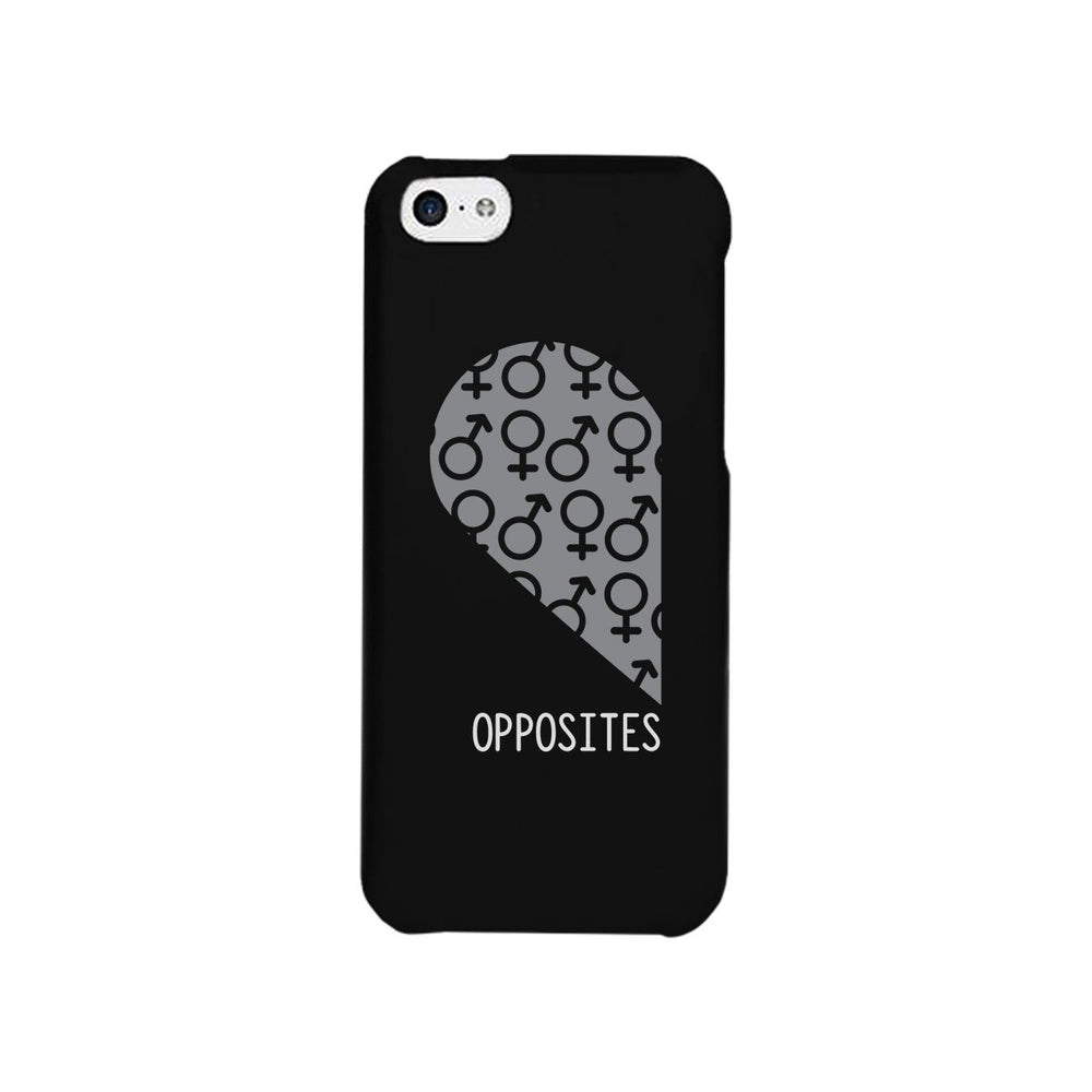 Opposites Male Symbols-Left Black Phone Case