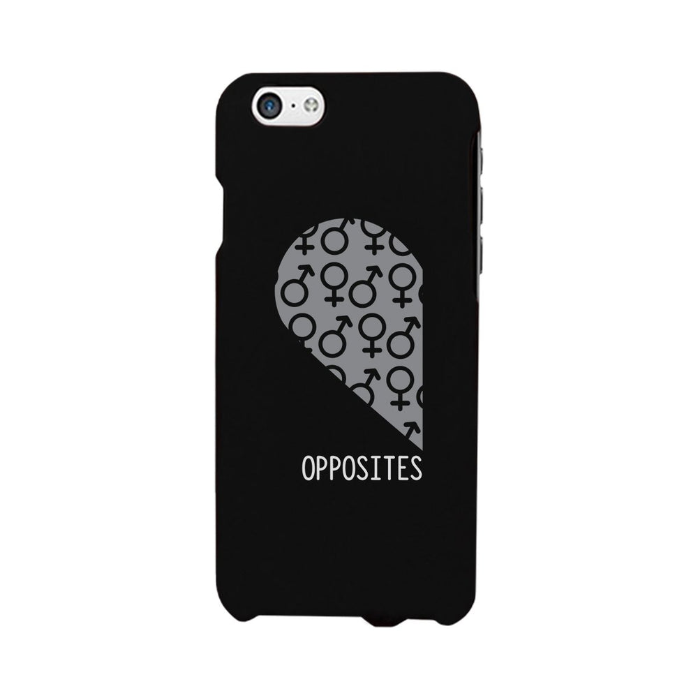 Opposites Male Symbols-Left Black Phone Case