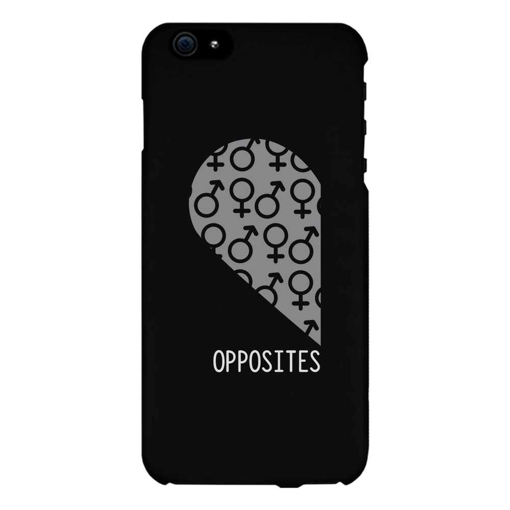 Opposites Male Symbols-Left Black Phone Case
