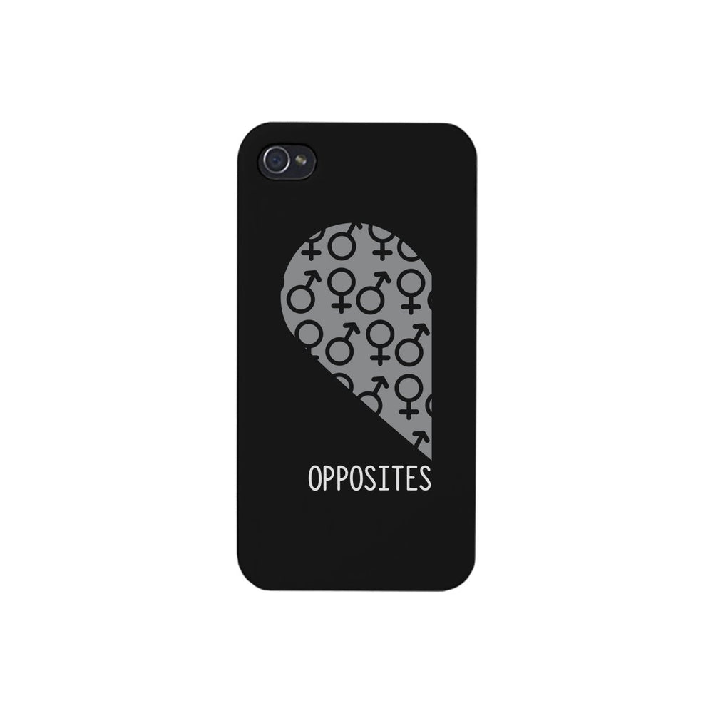 Opposites Male Symbols-Left Black Phone Case